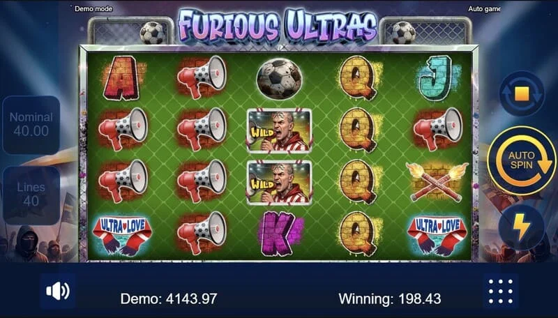 Furious Ultras - linii de plată pe role